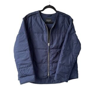 Everlane Navy Quilted Jacket